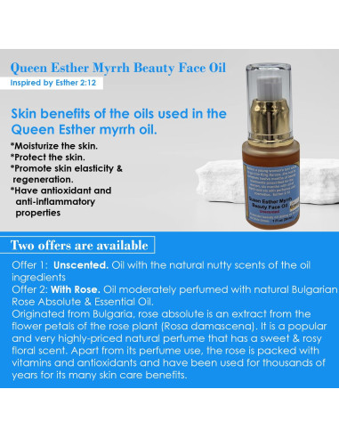 Aceite Facial Reina Esther 29.57 ml - Belleza Natural BIBLE