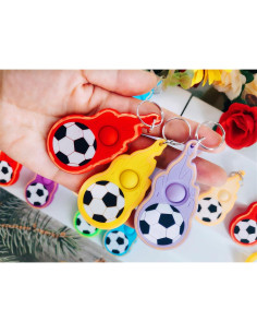 24 Llaveros Fidget de Fútbol Mypush Popo para Niños 2
