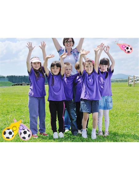 24 Llaveros Fidget de Fútbol Mypush Popo para Niños