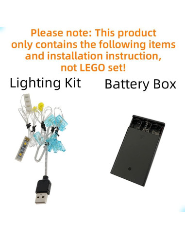 Kit de Luz LED GEAMENT para Modelo Lego Shuttle Imperial 75302