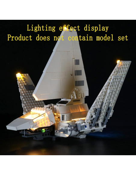 Kit de Luz LED GEAMENT para Modelo Lego Shuttle Imperial 75302