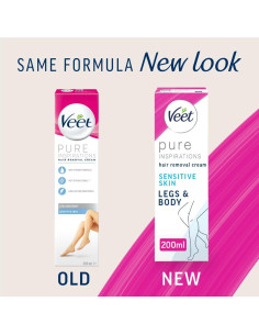 Crema Depilatoria Veet Piel Sensible 200ml Aloe Vera 2