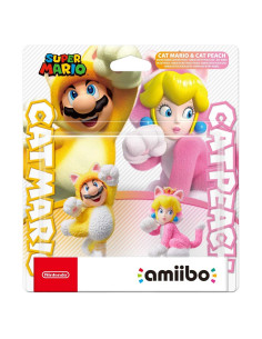 Amiibo Gato Mario y Gato Peach Nintendo - Set 2 Piezas