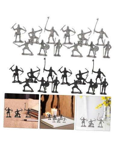 Juego de 60 Figuras de Soldados Romanos de Plástico - Abaodam