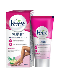Crema Depilatoria Veet 50 g para Piel Normal