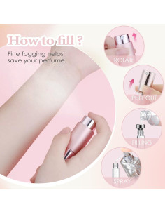 Atomizador de Perfume Recargable Mini Lil Ray 8ML - 5 Colores 2