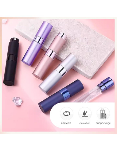 Atomizador de Perfume Recargable Mini Lil Ray 8ML - 5 Colores