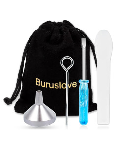 Kit de Embudos de Cremación Buruslove para Joyería - Mini Acero Inoxidable