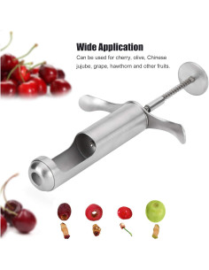 Deshuesador de Frutas Demeras de Acero Inoxidable 18x11cm 2