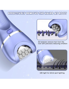 Epilador Suttik 7 en 1 Eléctrico Impermeable para Mujeres 2