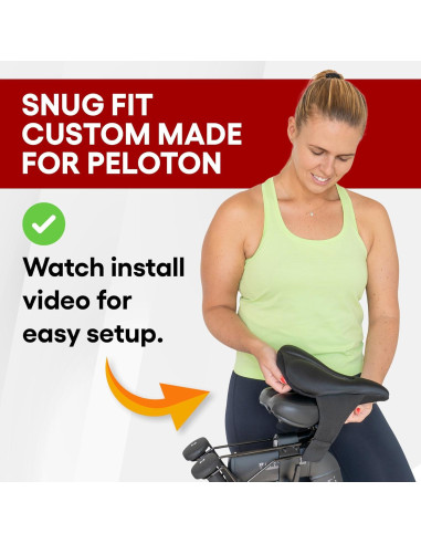 Funda Acolchada para Asiento de Bicicleta Peloton TrubliFit - Gel y Espuma