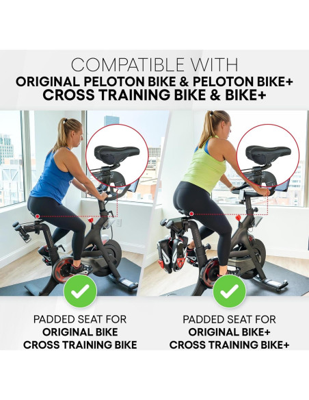 Funda Acolchada para Asiento de Bicicleta Peloton TrubliFit - Gel y Espuma