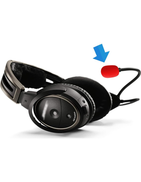 Cubierta de Micrófono LEFXMOPHY para Bose A20 A30 - 3 Piezas