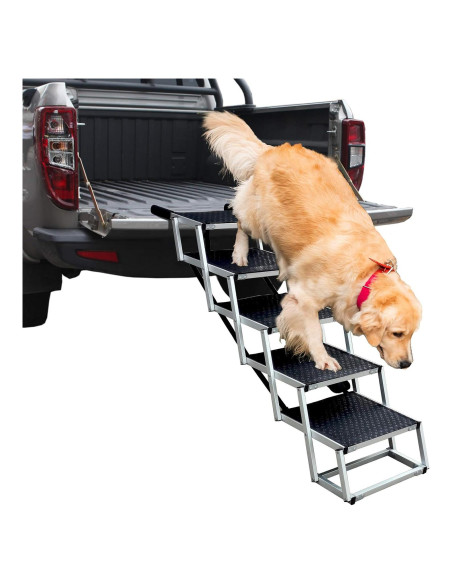 Escalera Plegable para Perros LUNVI 5 Escalones Antideslizante
