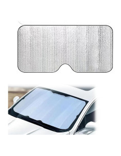 Cubierta Protectora para Parabrisas de Coche GRANDI 130x60 cm Plata