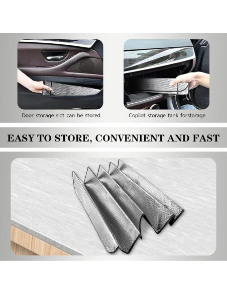 Cubierta Protectora para Parabrisas de Coche GRANDI 130x60 cm Plata