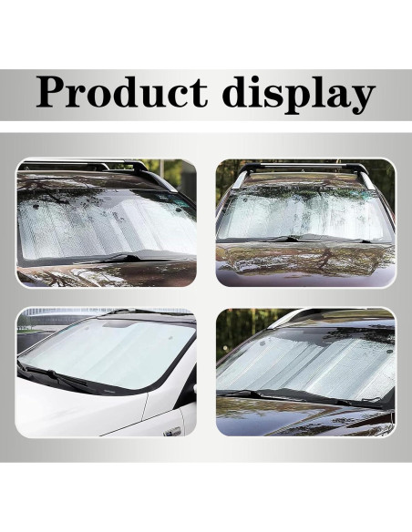 Cubierta Protectora para Parabrisas de Coche GRANDI 130x60 cm Plata