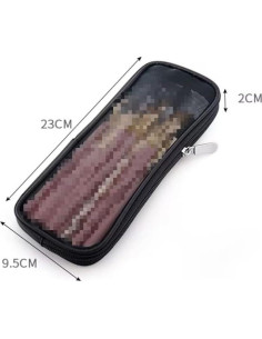 Bolsa de Maquillaje de Malla Negra Cauaoa 15x10 cm Organizador 2