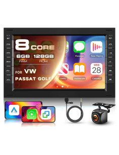 Estéreo Android 7" 8 Núcleos 6GB 128GB VW Passat Golf Jetta
