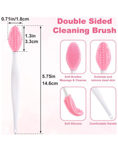 3 Pcs Cepillo Exfoliador de Labios Silicona SmallCat 2