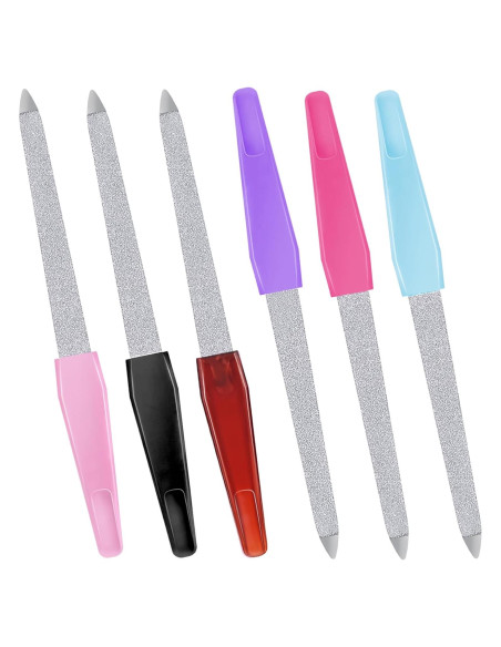 Juego de 6 Limadoras de Uñas de Acero Inoxidable TKYZMS