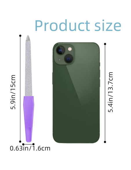 Juego de 6 Limadoras de Uñas de Acero Inoxidable TKYZMS