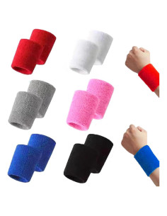 12 Muñequera Deportiva Unisex EAEDMY Absorbente de Sudor