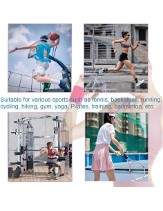 12 Muñequera Deportiva Unisex EAEDMY Absorbente de Sudor 2