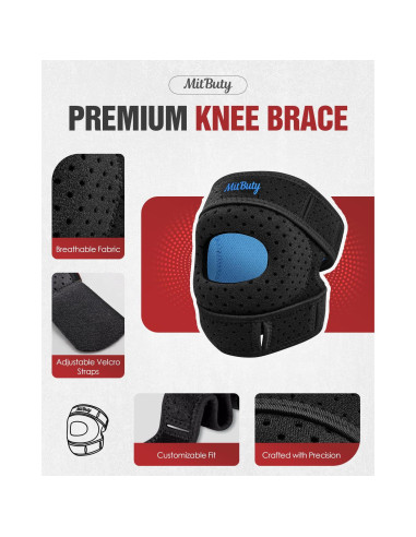 Férula para Rodilla MITBUTY - Soporte Ajustable con Almohadilla de Gel