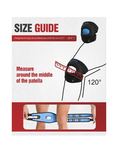 Férula para Rodilla MITBUTY - Soporte Ajustable con Almohadilla de Gel