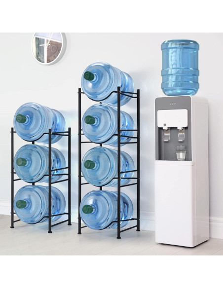 Soporte para Jarras de Agua 5 Galones Smusei 4 Niveles Negro