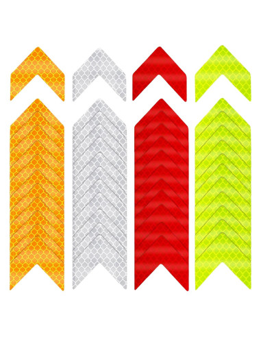 48 Calcomanías Reflectantes Ymapinc - Flechas de Seguridad PVC