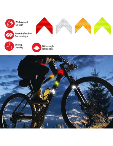 48 Calcomanías Reflectantes Ymapinc - Flechas de Seguridad PVC