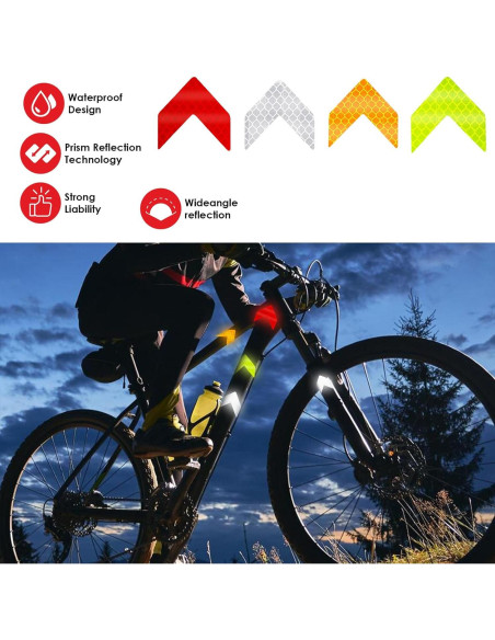 48 Calcomanías Reflectantes Ymapinc - Flechas de Seguridad PVC