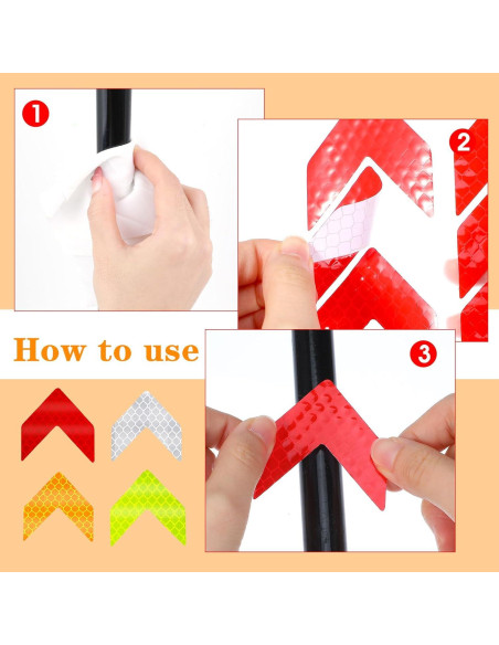 48 Calcomanías Reflectantes Ymapinc - Flechas de Seguridad PVC