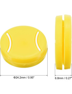Amortiguador de Vibraciones PATIKIL para Raqueta de Tenis - Silicona Amarillo 2