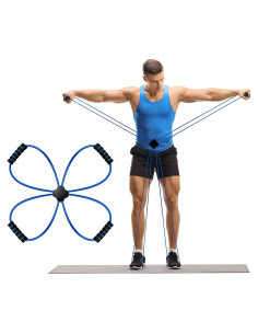 Banda de Resistencia Cruzada Junkin para Pilates - 4 Anillos