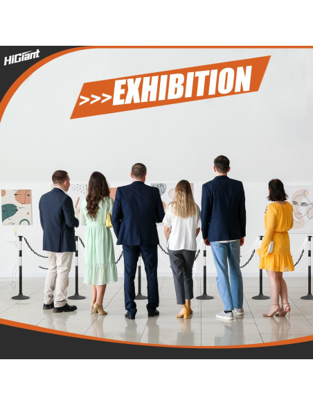 Postes Delineadores de Tráfico HiGiant 86 cm 4 Piezas con Base de Caucho