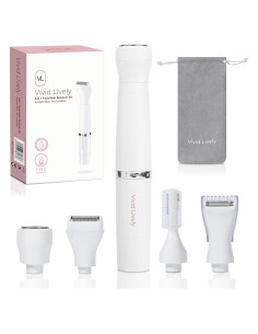 Depilador Facial 4-en-1 VIVID LIVELY Recargable USB Indoloro