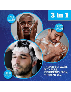 Gel de Ducha 3 en 1 Colección del Mar Muerto 2000 ml Hombres 2