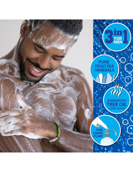 Gel de Ducha 3 en 1 Colección del Mar Muerto 2000 ml Hombres