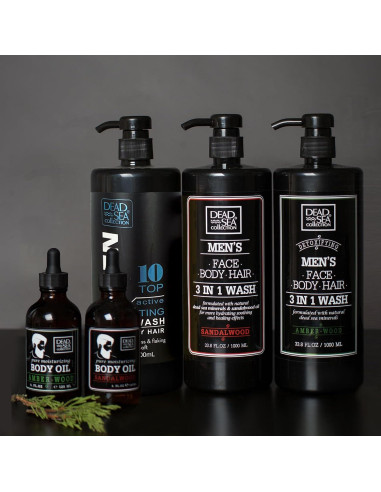 Gel de Ducha 3 en 1 Colección del Mar Muerto 2000 ml Hombres