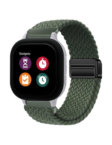 Correa de Reloj Nylon Magnético 20mm LeyuBand Verde Oliva