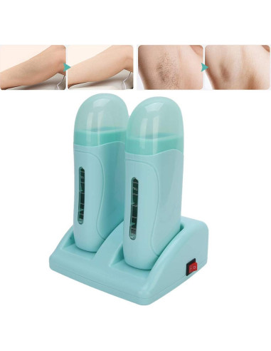 Kit de Eliminación de Vello HURRISE con Calentador de Cera Doble 100ml