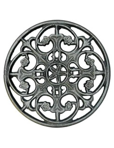 Trivet Redondo de Hierro Fundido MAI - Soporte Caliente 19 cm