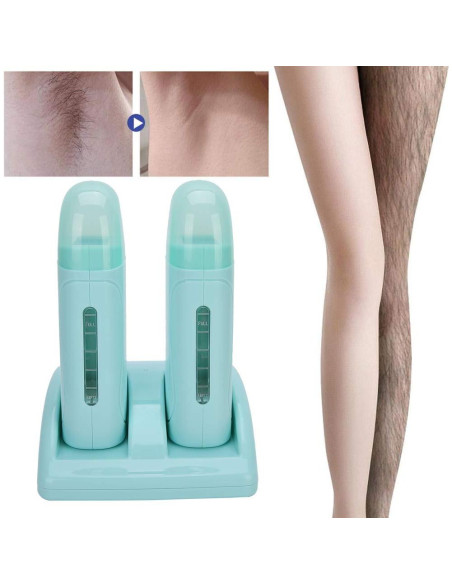 Kit de Eliminación de Vello HURRISE con Calentador de Cera Doble 100ml
