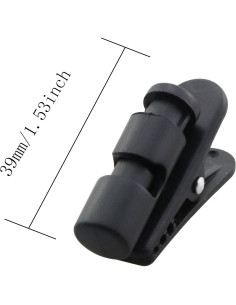 Clip de Cable para Auriculares MDXing - 4 Piezas Negro 2