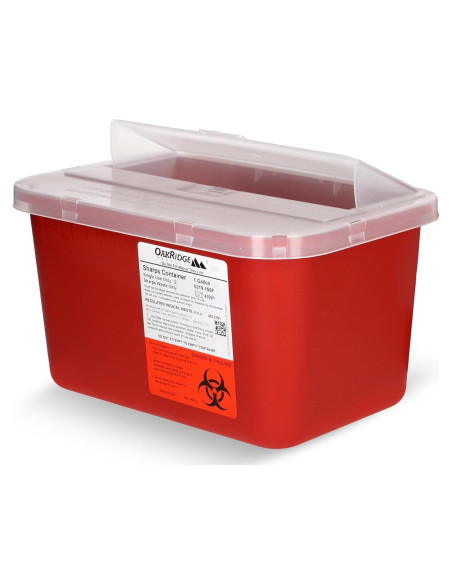 Contenedor Desechos Cortantes Oakridge 1 Galón 24 Unidades