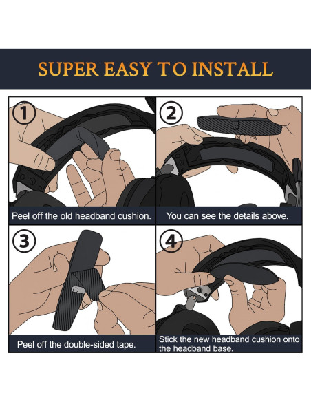 Funda de Microfibra SOULWIT para Auriculares Astro A40/A50 - Negro