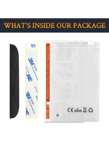 Funda de Microfibra SOULWIT para Auriculares Astro A40/A50 - Negro
